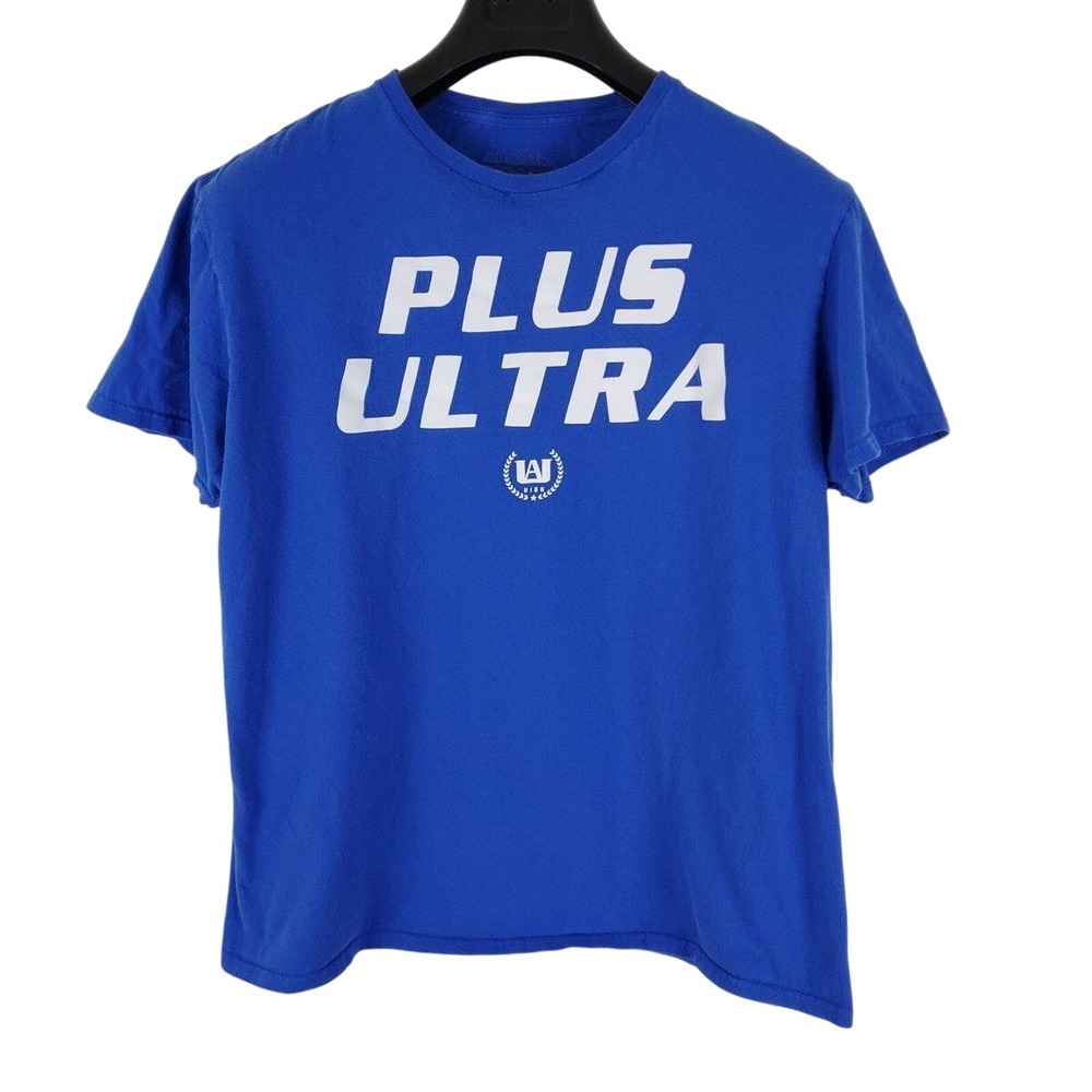 S FUNIMATION My Hero Academia Ultra Plus blue Tee t shirt fan‎ anime fanime top